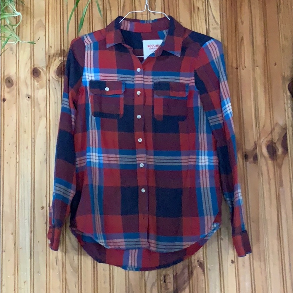 Red white blue flannel